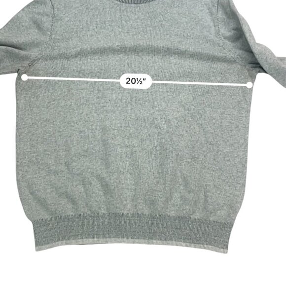 Banana Republic 100% Cotton Men's Pullover Grey Sweater Size L - Picture 8 of 9